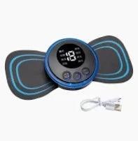 Mini Massageador EMS Estimulador Elétrico De Pescoço Portátil Para Alívio Da Dor Muscular - Barzu