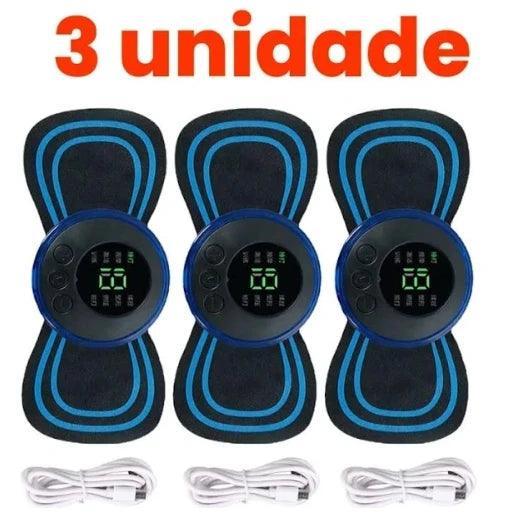 Mini Massageador EMS Estimulador Elétrico De Pescoço Portátil Para Alívio Da Dor Muscular - Barzu