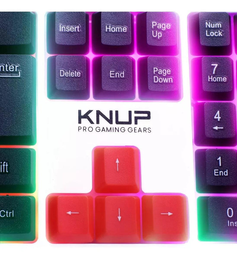 Teclado Gamer Mecânico Knup Kp Te120 Rgb Led - Barzu