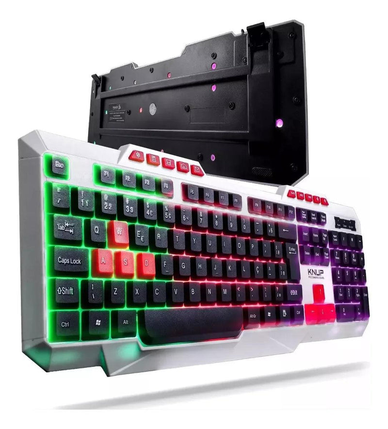 Teclado Gamer Mecânico Knup Kp Te120 Rgb Led - Barzu