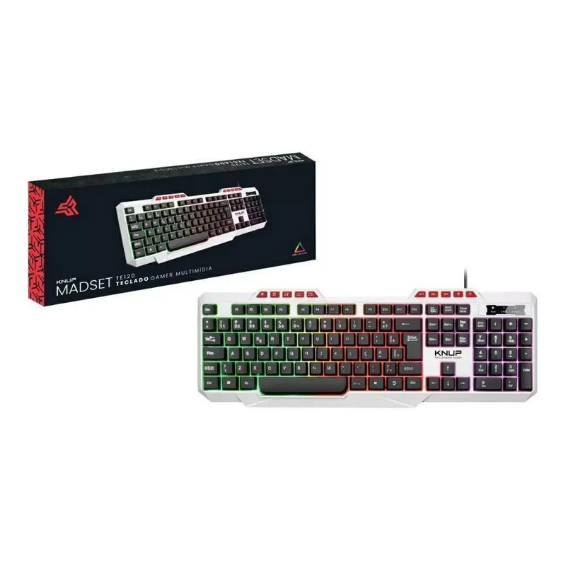 Teclado Gamer Mecânico Knup Kp Te120 Rgb Led - Barzu